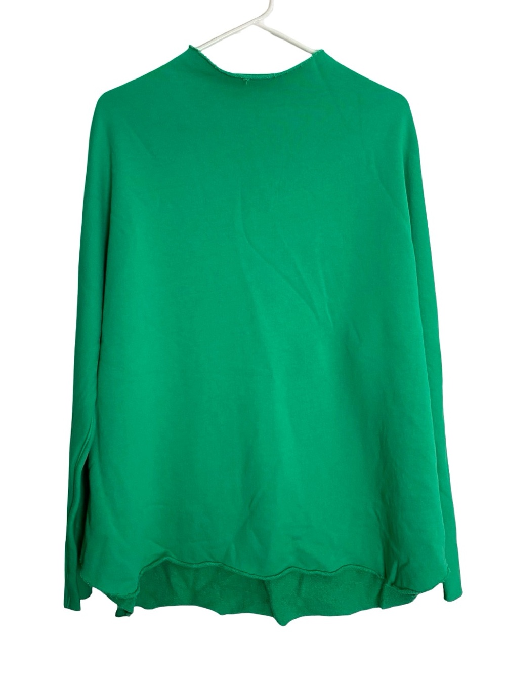 Frank & Eileen Effie Capelet Womens Size Small Sweatshirt Tunic Pullover Green